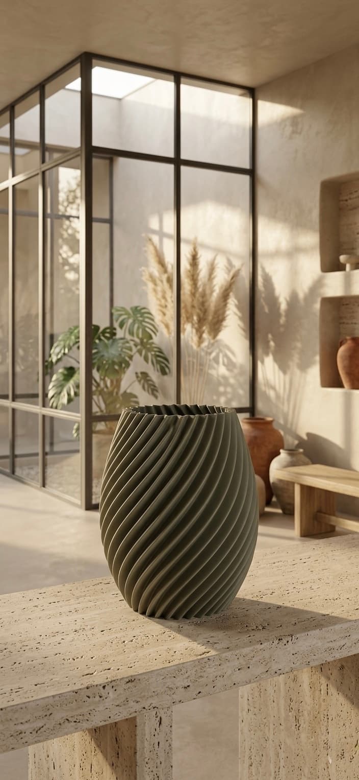 Vase Cocon Filo Home — design vase, PLA biosourcé